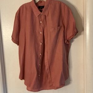 Vince Men's Casual Salmon Button Down Shirt